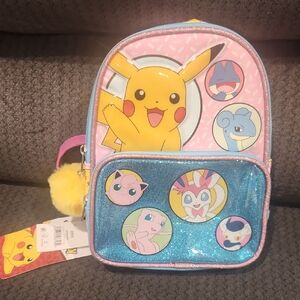 Pokemon Pink and Blue Kids Backpack